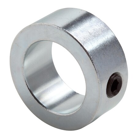 Global 1/4" ID Set Screw Collar, Stl, Zinc GSC-025-Z